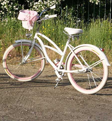 white bicycle tires