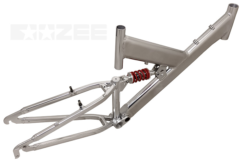 oldshool MTB full-suspension bicycle frame - ALU - OOZEE 46cm