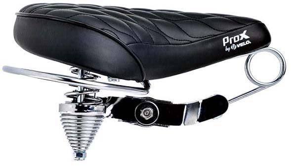 Classic Cruiser Bicycle Seat With Crash Rail – Black, Steel, Unisex, 10-5/8" X 9-5/8"