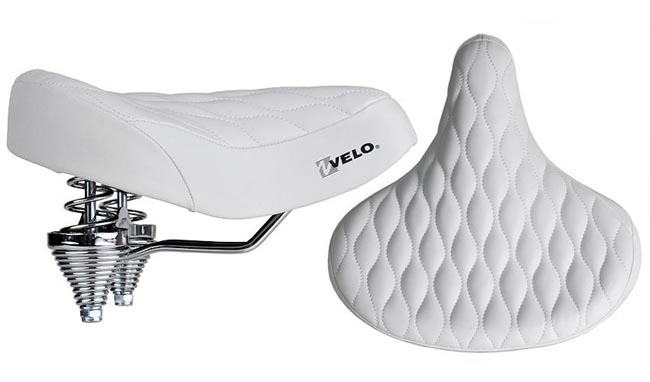 White cruiser on sale bike seat