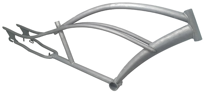 stretched bicycle frame